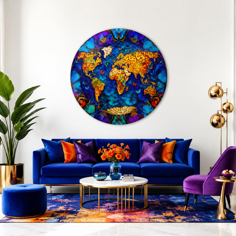 Butterfly World Map lifestyle view