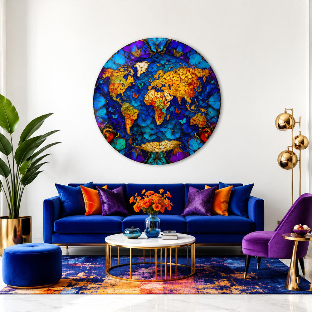 Butterfly World Map lifestyle view