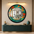 Koi Garden with black frame
