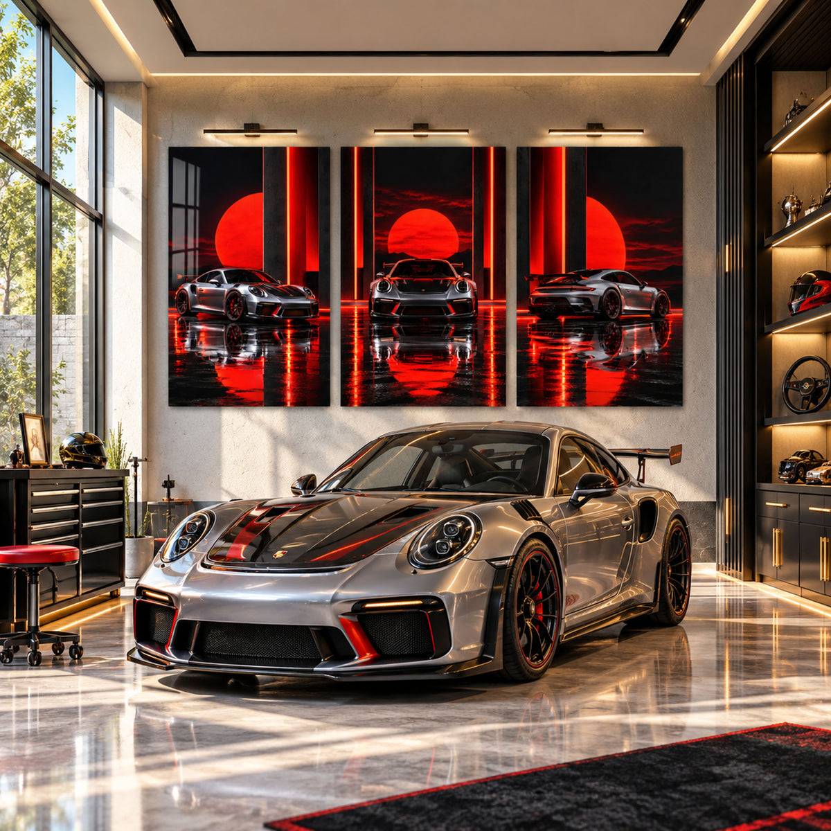 Crimson Supercar lifestyle view