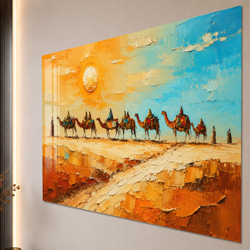 Desert Caravan Crossing close-up angled detail