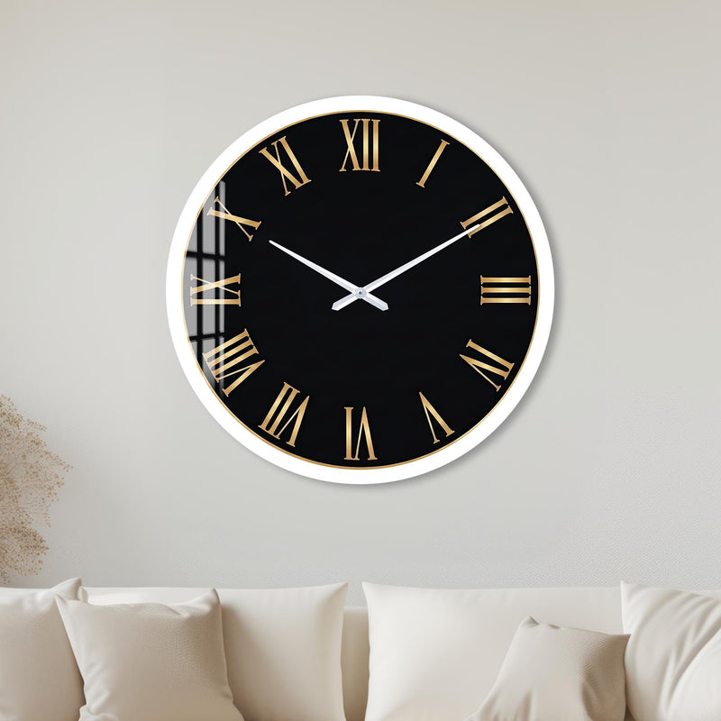 Golden Roman Numerals with white frame