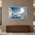Arctic Window Vista with white frame