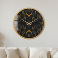 Black Gold Marble with gold frame