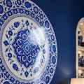 Ottoman Blue Medallion lifestyle view