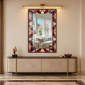 Prismatic Jewel Mosaic with walnut frame