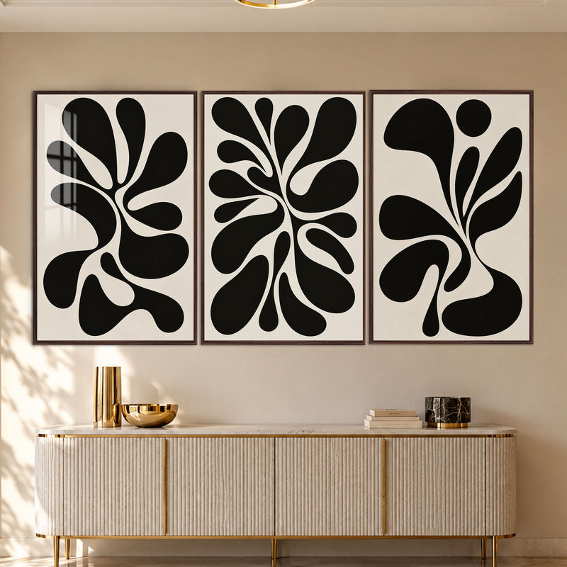 Organic Flow with walnut frame