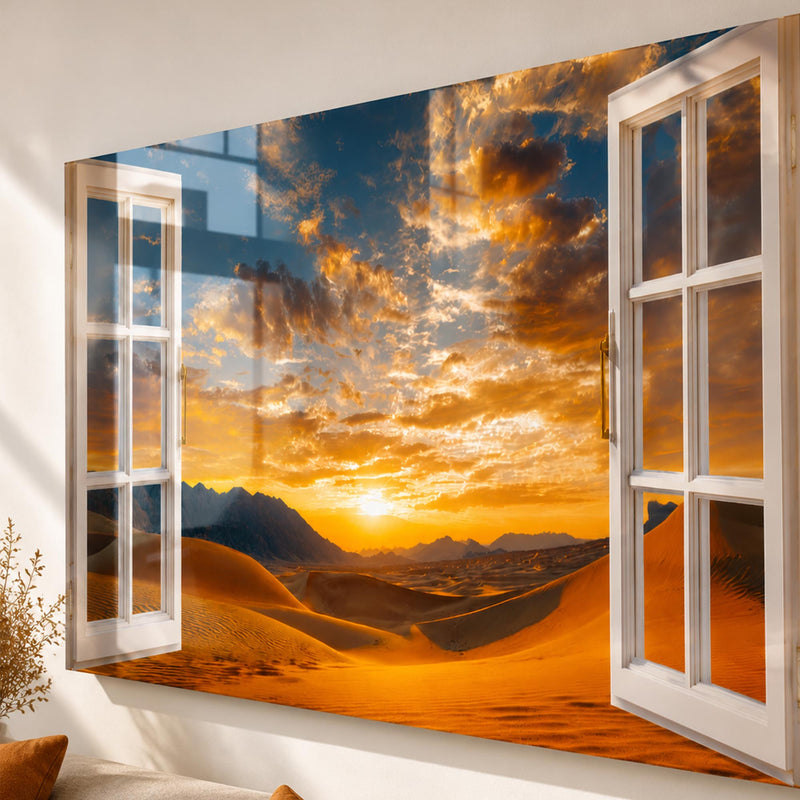 Desert Window Sunset lifestyle view