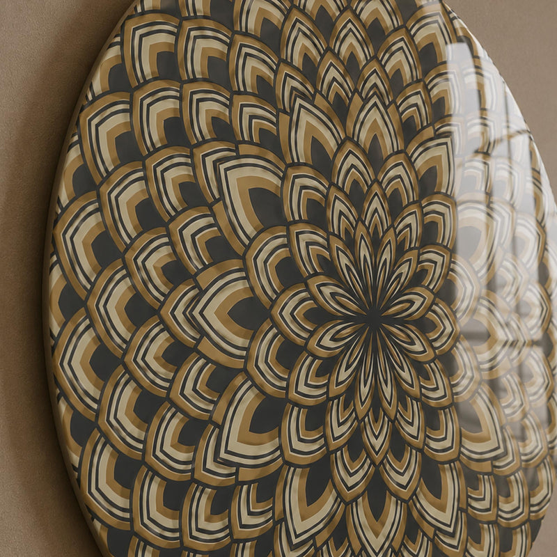 Art Deco Lotus Fan Mandala lifestyle view