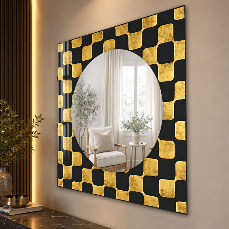 Gilded Geometric Reflections lifestyle view