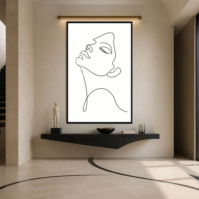 Serene Profile with black frame