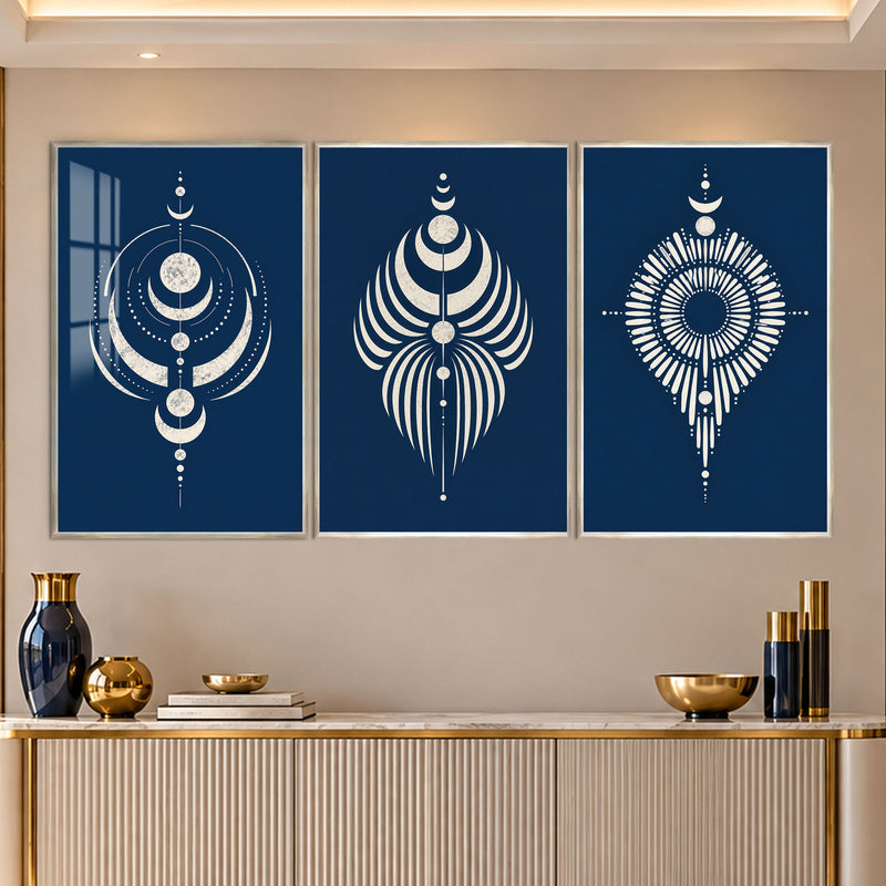 Celestial Moon with silver frame
