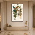 Botanical Serenity with walnut frame