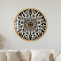 Monochrome Peacock Eye with gold frame
