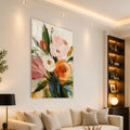 Artronauts Glass Print Blushing Garden Bouquet Glass Wall Art