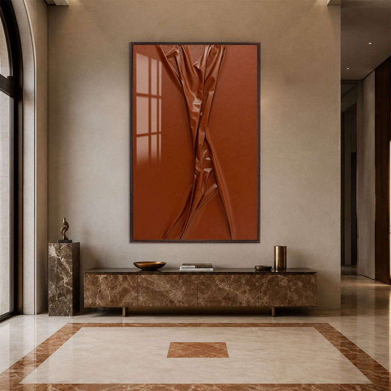 Artronauts Glass Print 12x18 cm | 4.7"x7.1" / Walnut Burnished Fold Glass Wall Art