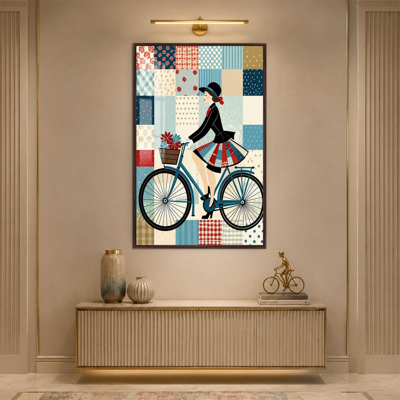 Vintage Bicycle Day with walnut frame