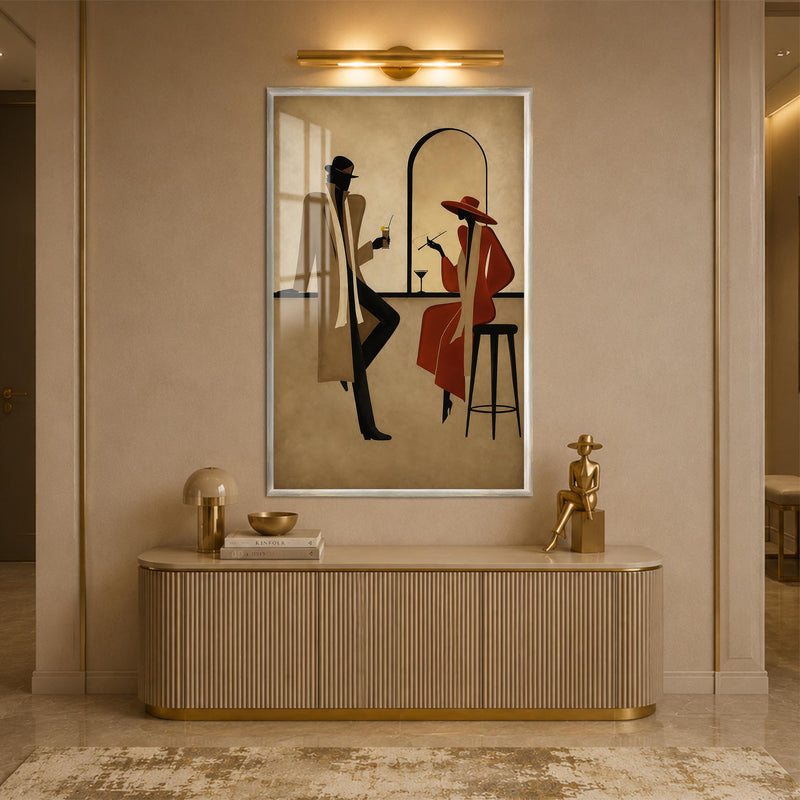 Midnight Rendezvous with silver frame