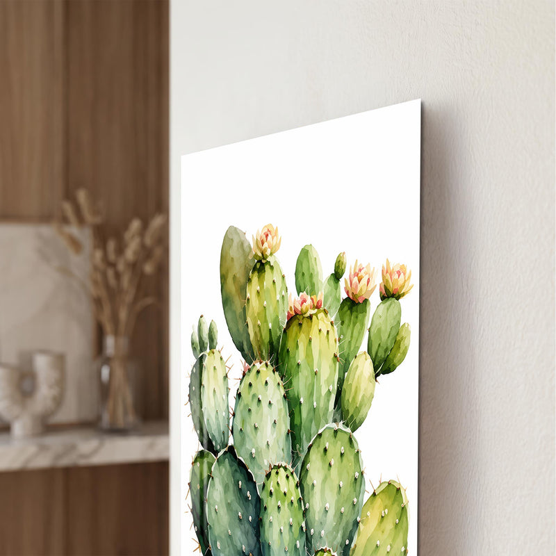 Blooming Prickly Pear close-up angled detail