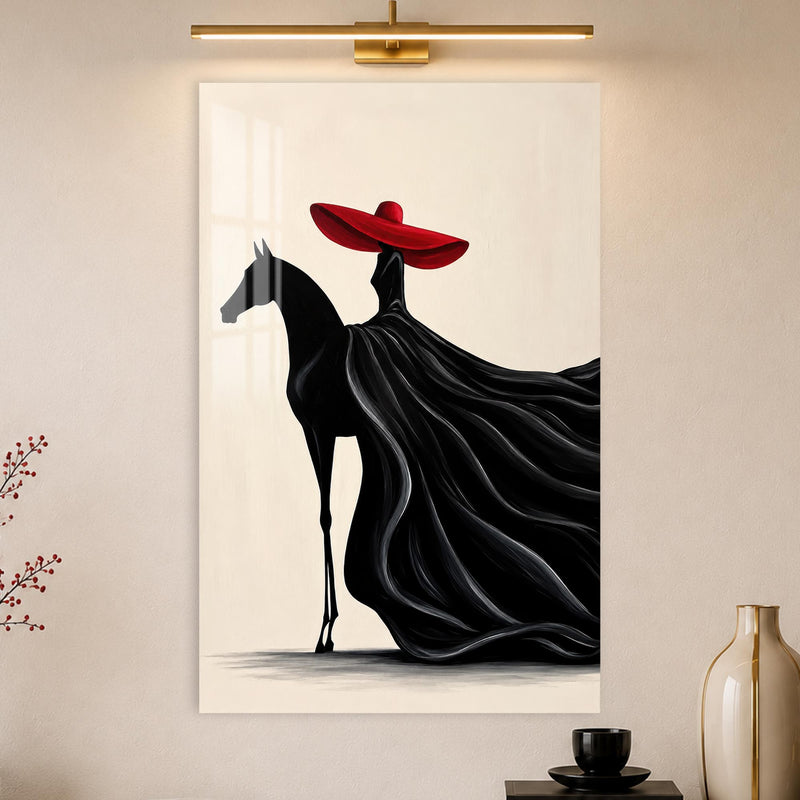 Crimson Hat Elegance lifestyle view
