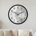 Silver Concrete Texture with black frame