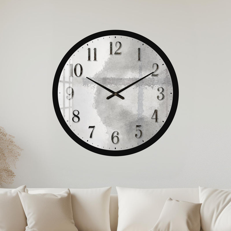 Silver Concrete Texture with black frame