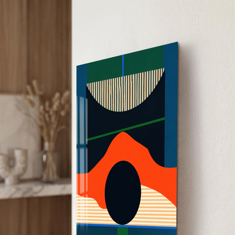 Artronauts Glass Print Modern Geometric Rhythm Glass Wall Art