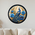 Regal Peacock Garden with black frame