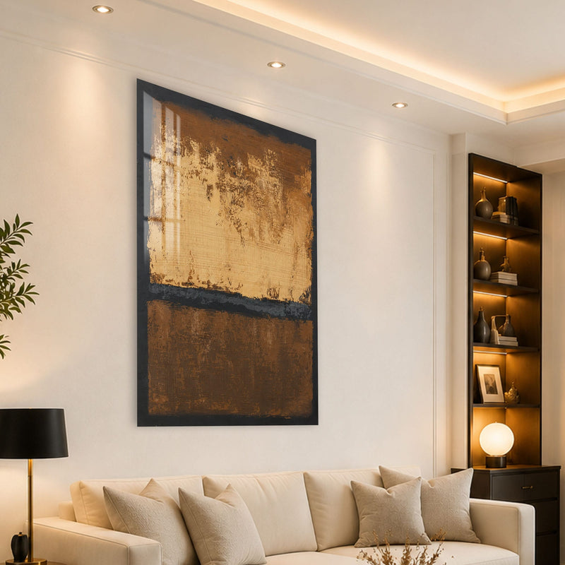 Artronauts Glass Print Bronze Divide Glass Wall Art