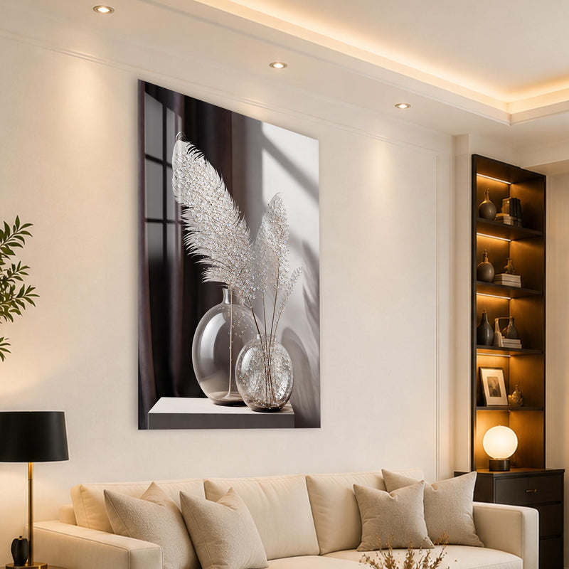 Crystal Pampas Still Life angled lifestyle view