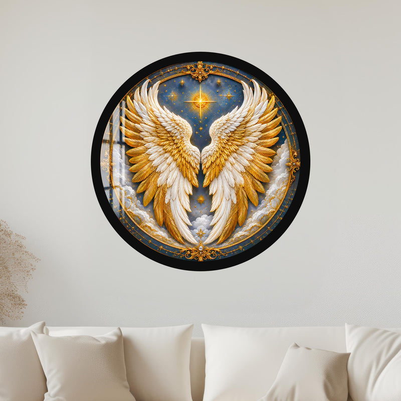 Celestial Angel Wings with black frame