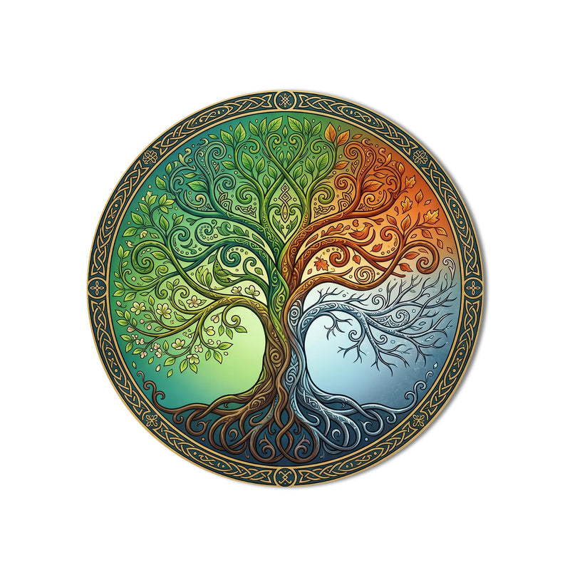Four Seasons Celtic Tree product shot on white background