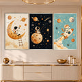 Little Astronaut Space Adventure with silver frame