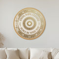 Faith Hope Charity Interfaith Medallion with gold frame