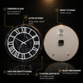 Midnight Marble Roman — tempered glass, ultra HD print, ready to hang