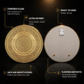 Antique Bronze Names Medallion — tempered glass, ultra HD print, ready to hang