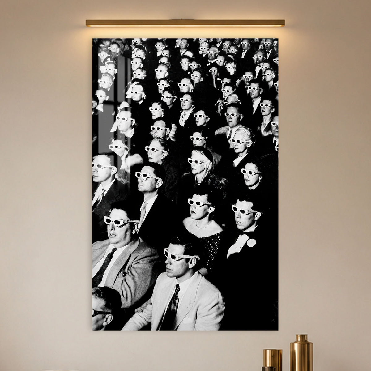 The 3D Audience in a modern room