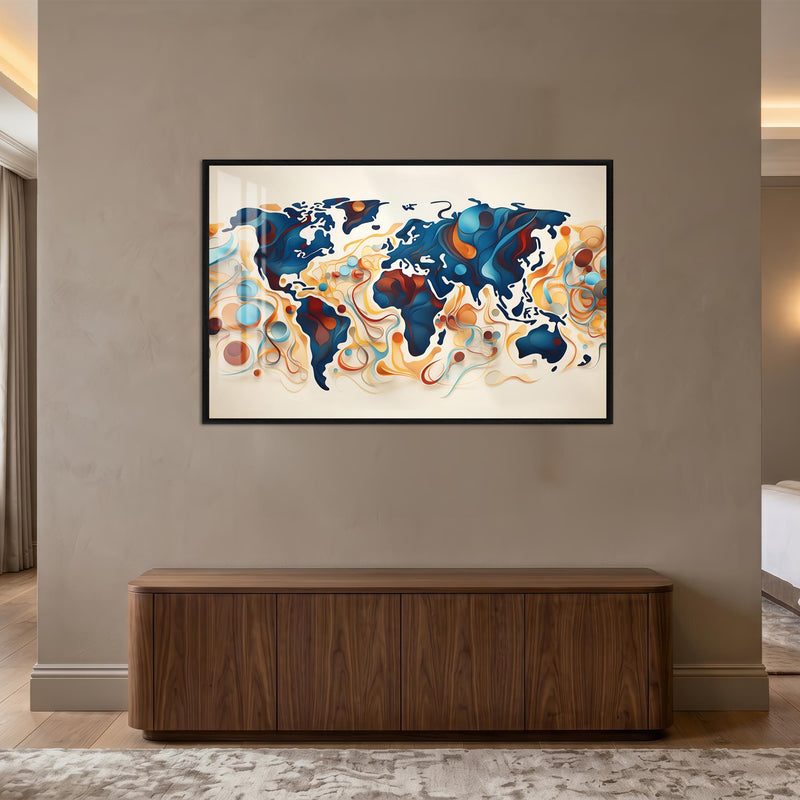 Abstract World Currents lifestyle view