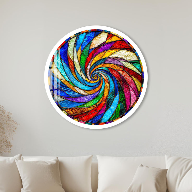 Prismatic Spiral with white frame