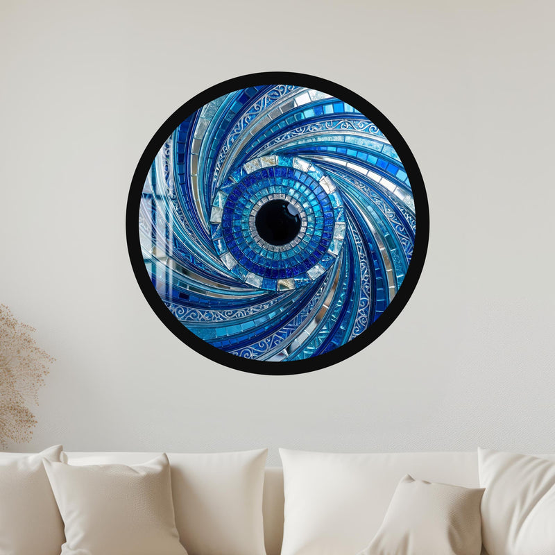 Mirrored Mosaic Vortex with black frame
