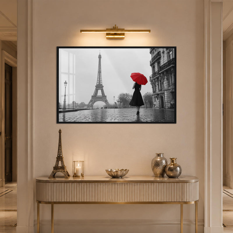 Parisian Red Umbrella with black frame