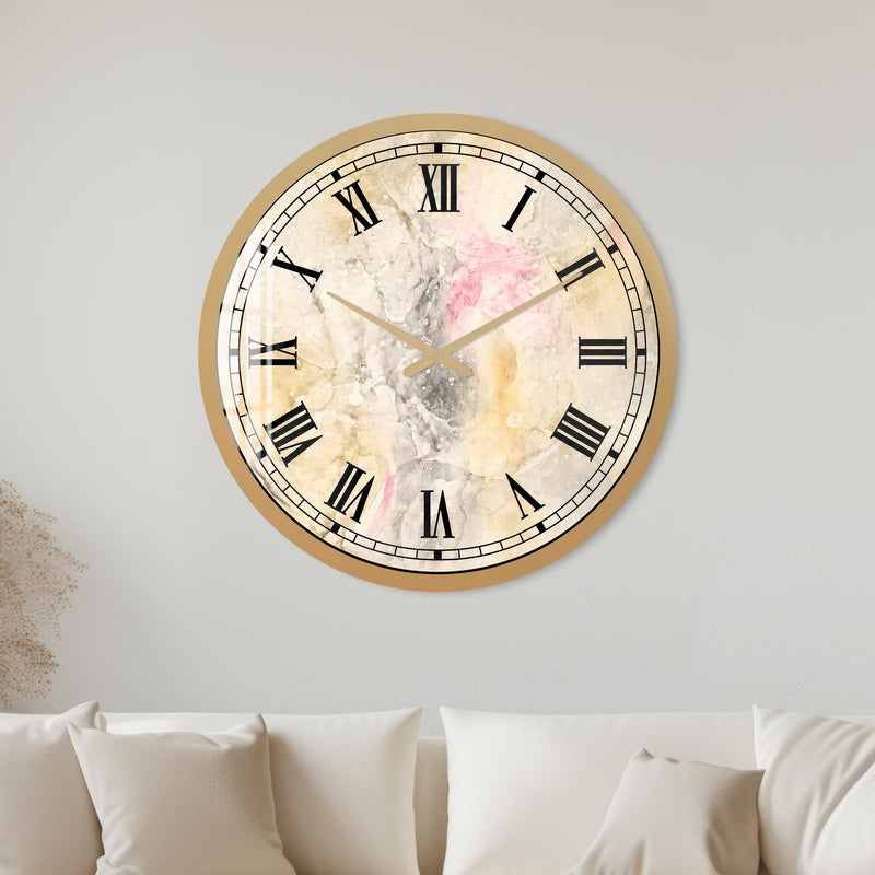 Pastel Marble Roman with gold frame