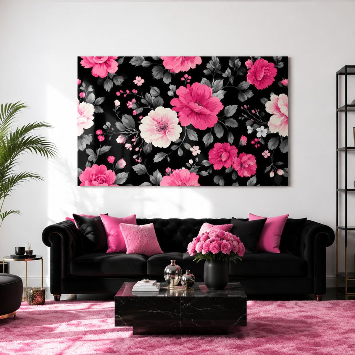 Midnight Pink Blooms lifestyle view