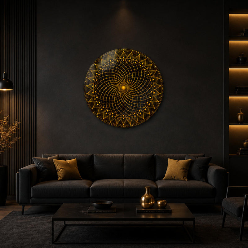 Golden Vortex Mandala lifestyle view
