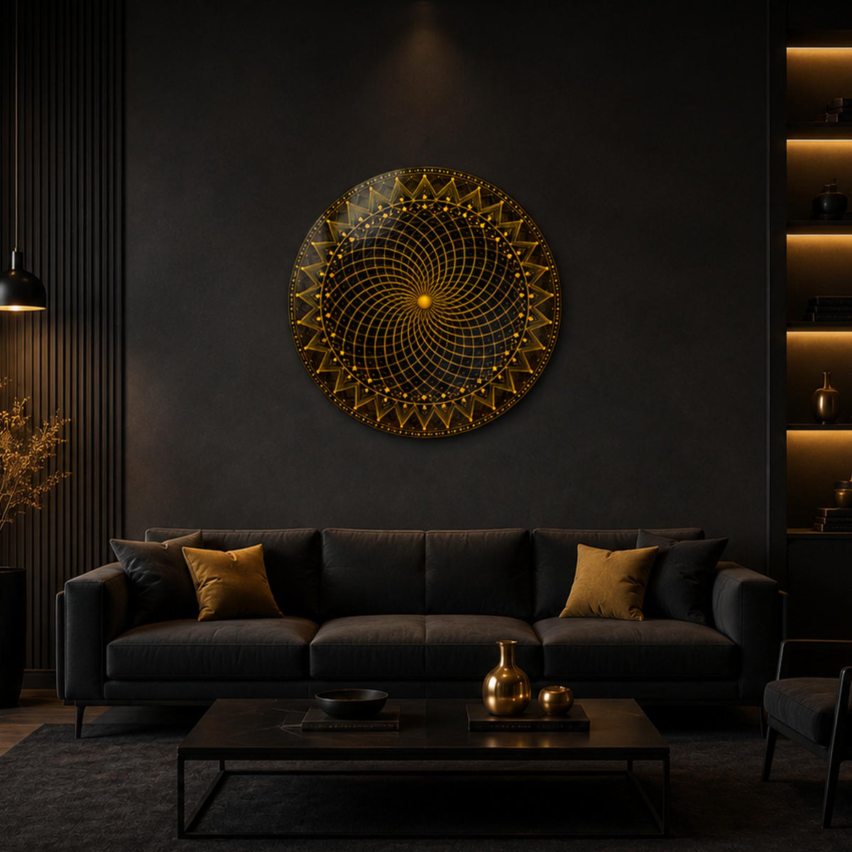 Golden Vortex Mandala lifestyle view