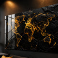 Golden World Map lifestyle view