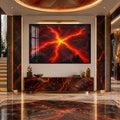 Molten Lava Burst with black frame