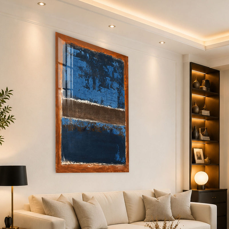 Artronauts Glass Print Midnight Horizon Glass Wall Art
