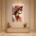 Bohemian Summer Muse with white frame