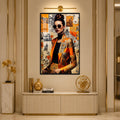 Orange Fashion Collage with black frame